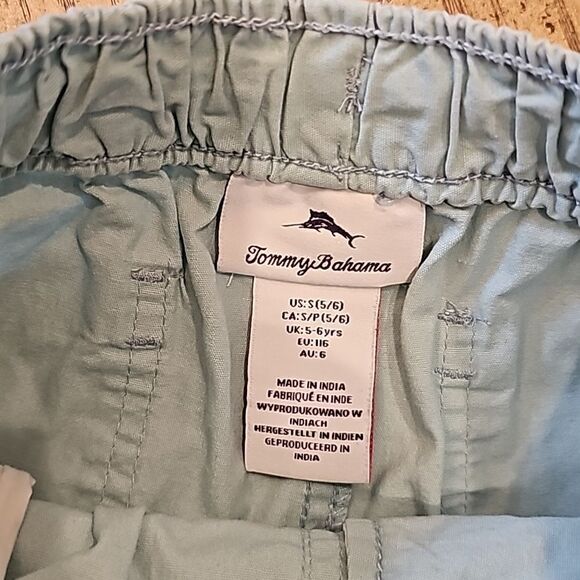 Boys mint green cargo Shorts size 5/6 Tommy Bahama - Picture 6 of 8